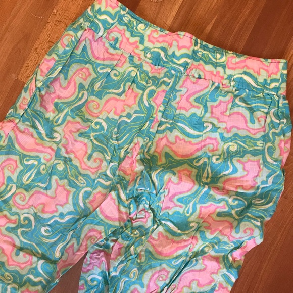 Lilly Pulitzer linen lounge pants size S - Picture 3 of 4